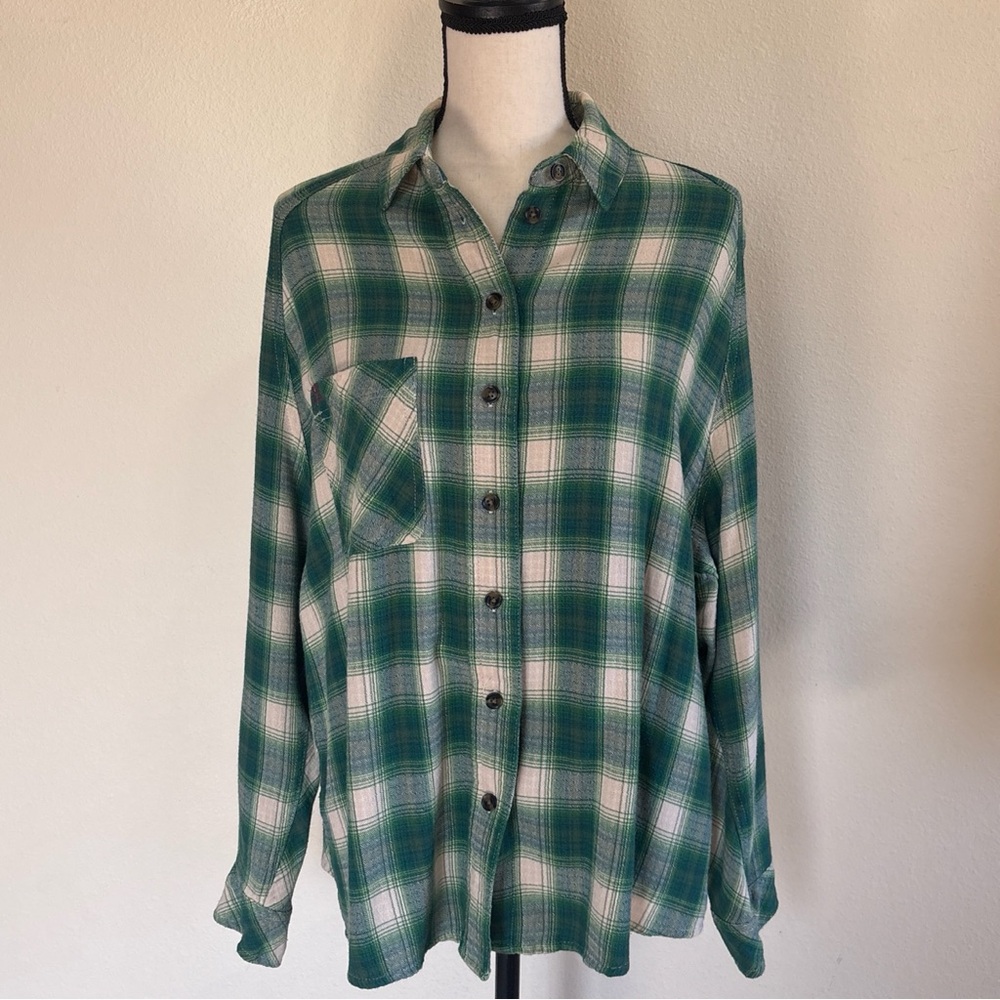 BDG Plaid Button-Down Tunic